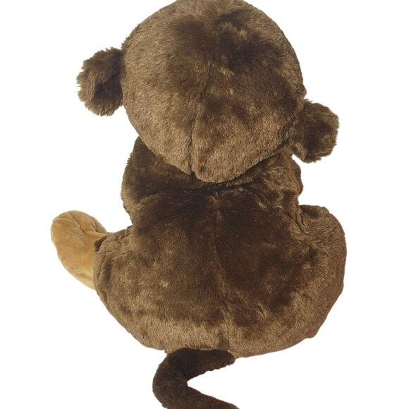 Toys R Us Lg Monkey Chimp Plush 22" Stuffed Animal Brown Tan Soft Cuddly Toy - Picture 4 of 9